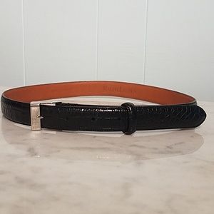 Ralph Lauren Beautiful Black Croc Leather Belt
